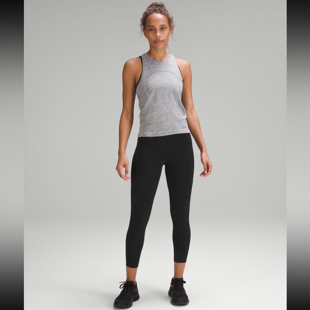 Lululemon Fast and Free High-Rise Legging 25" with Pockets; Color: Black